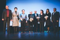 Tajnik ZKD Ajdovščina Marjan Krpan, Ivica Vidmar, podžupan Ivan Krašna, Dragica Ergaver (ŽPZ Večernica), predsednik ZKD Ajdovščina Artur Lipovž, Vlasta Rebek Dolenc (Društvo animatorjev Norma 7), Mirjam Kalin, podžupan Mitja Tripković