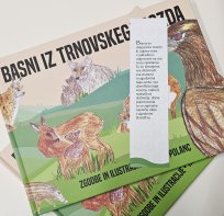 V nacionalnem mesecu skupnega branja sta Občina Ajdovščina in Lavričeva knjižnica vsem tretješolcem poklonili knjigo Basni iz Trnovskega gozda, avtorice Tanje Polanc s Predmeje