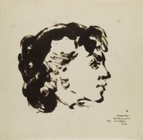 Božidar Ted Kramolc, Ljudmila, monotipija, 1976