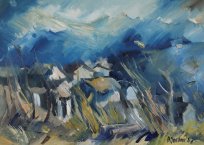 Brane_Jazbar, Neurje,1989, olje na platnu