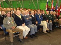 Predsednik lokalne borčevske organizacije Božo Novak, predsednik Zveze borcev Janez Stanovnik, župan Občine Ajdovščina Marjan Poljšak in drugi