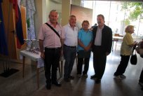 Delegat ZDUS, predsednik severnoprimorske zveze DU Zlatko Martin Marušič, predsednica DU Ajdovščina Metka Marušič in podžupan Občine Ajdovščina Alojzij Klemenčič 