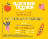 Tradicionalna Druga sobota na Ajdovski tržnici zato vabi, da v soboto, 8. avgusta, med 7. in 12. uro na stojnicah poiščete domače sestavine za poletne jedi. 