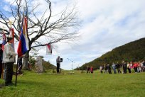 Matjaž Bajc je zbrane pozdravil v imenu Društva Gozd in Krajevne skupnosti Col. 