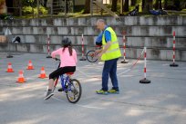 Prometna šola Nova Gorica je tudi letos pripravila poligone za spretnostno vožnjo kolesarjev