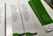 Kazalke za v knjige, ki so jih prejeli tretješolci skupaj s knjigo ob Nacionalnem mesecu skupnega branja 