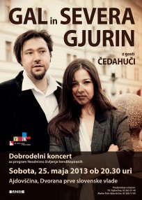 Koncert Gal in Severa Gjurin, za neodvisno življenje hendikepiranih, maj 2013