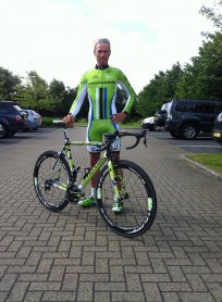 Kristjan Koren, opremljen za dirko po Franciji 2014