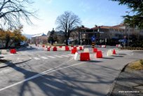 Krožišče na Goriški ulici, november 2011