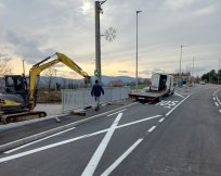 Gradbena dela na prenovi 500 m odseka ceste v Lokavcu so zaključena