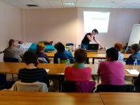 tečajniki na tečaju nege bolnika