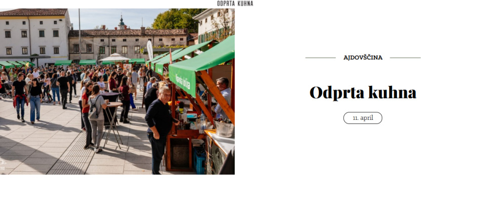 odprta kuhna