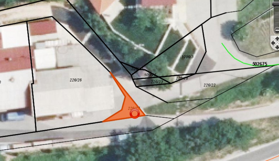 parcela, ki jo občina pridobiva