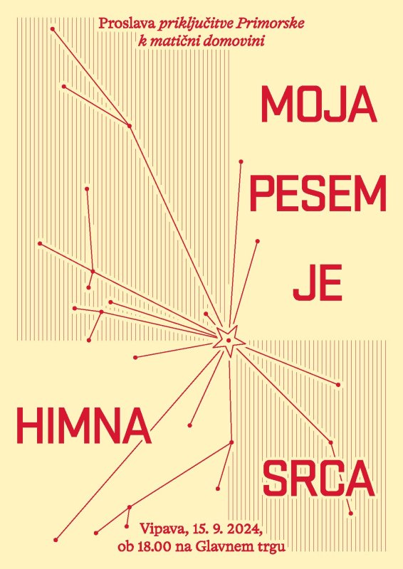Plakat - proslava priključitev v Vipavi 