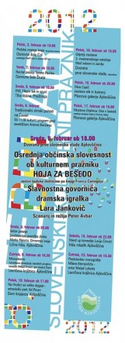 Plakat ob kulturnem prazniku 2012
