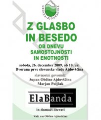 Z glasbo in besedo ob dnevu samostojnosti in enostnosti 2009