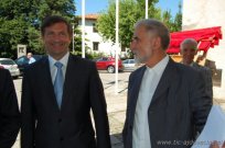 Minister Karel Erjavec in župan Marjan Poljšak