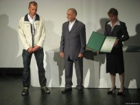 Kristjan Koren si je občinsko priznanje privozil z odličnim pritiskanjem na pedala...