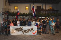 Kristjanu Korenu so v Budanjah pripravili lep sprejem. <br />
Foto: Filip Rupnik
