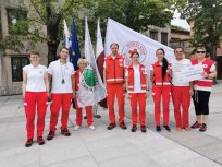 med zasedbami, ki so se potegovale za nastop na državni ravni je bila tudi ekipa RKS  Območnega združenja Ajdvoščina z vodjo Marico Batič.  