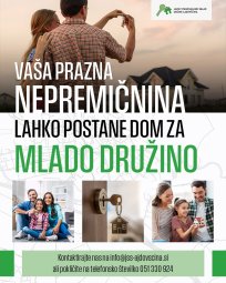Stanovanjski sklad Ajdovščina z javnim povabilom nagovarja lastnike praznih stanovanj in neizkoriščenih hiš ter jih spodbuja k sodelovanju.