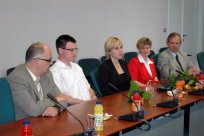 dr. Gvido Bratina, Borut Trbižan, Nika Gregorič, Melita Strnad Lemut in dr. Danilo Zavrtanik