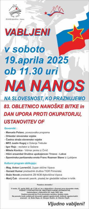 vabilo plakat Nanos