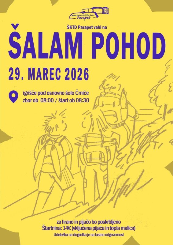 vabilo šalam pohod
